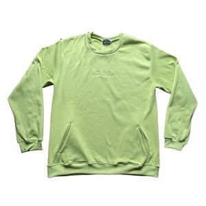 NWOT Lonely Ghost University Pullover Sweatshirt USA Unisex XXL Neon Green RARE